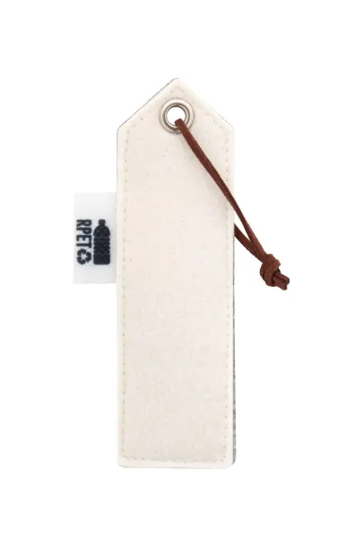 CreaFelt Mark custom RPET bookmark White Grey