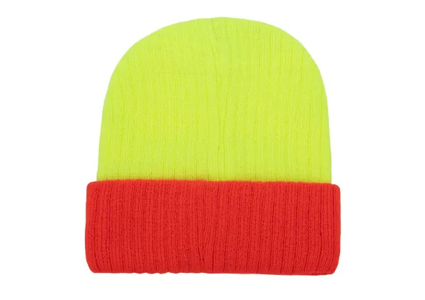 METZ TWO-TONE KNITTED HAT - Korntex Yellow Orange