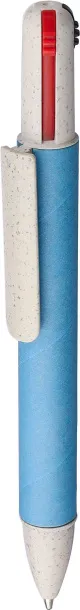 Deborah Recycled carton four-color ballpen light blue