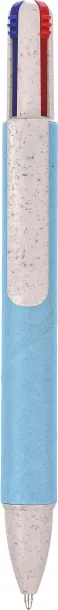 Deborah Recycled carton four-color ballpen light blue