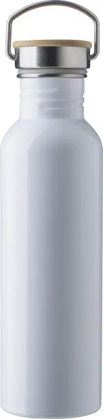 POPPY Stainless steel drinking bottle white