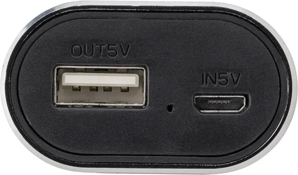 LETITIA Aluminium 2-in-1 power bank Crna