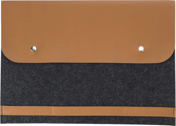 Jonathan rPET felt laptop pouch  Siva