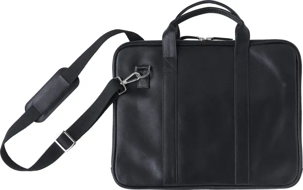 Michael Leather laptop bag  Crna