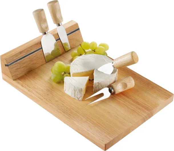 Arlo Wooden cheese board brown