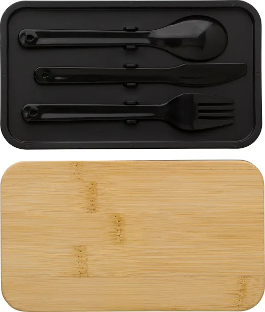 Maxton PP double layer lunch box  Crna