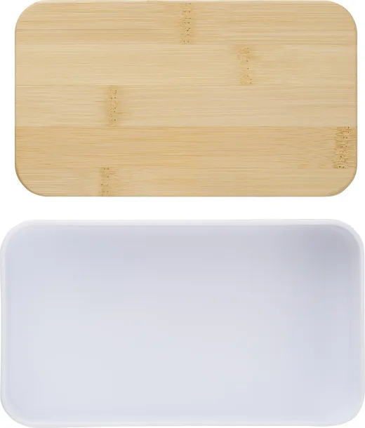 Maxton PP dvoslojna kutija za ručak, 2 x 400 ml Bijela