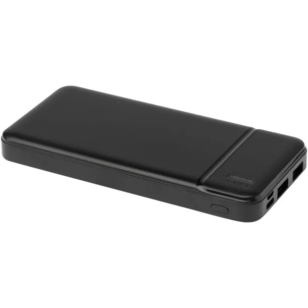 Loop 10.000 mAh recycled plastic power bank Solid black