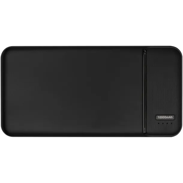 Loop 10.000 mAh recycled plastic power bank Solid black