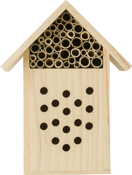 FAHIM Wooden bee house brown