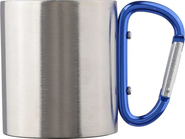  Stainless steel double walled mug Nella cobalt blue