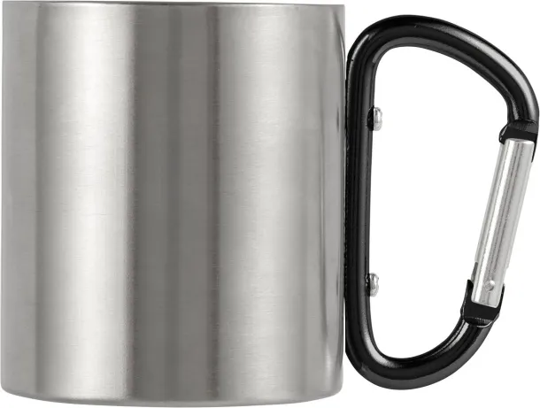  Stainless steel double walled mug Nella black