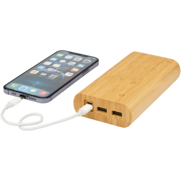 Tulda 20.000 mAh bamboo power bank Natural