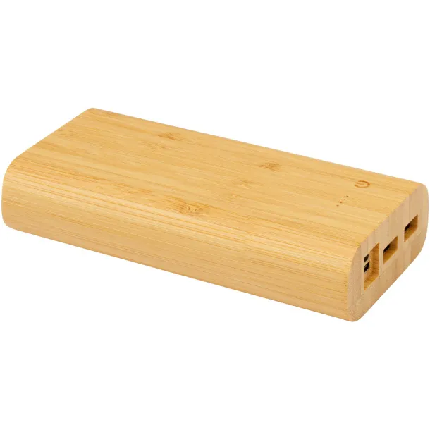 Tulda 20.000 mAh bamboo power bank - Unbranded Natural