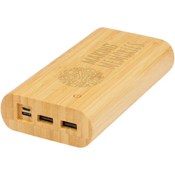 Tulda 20.000 mAh bamboo power bank Natural