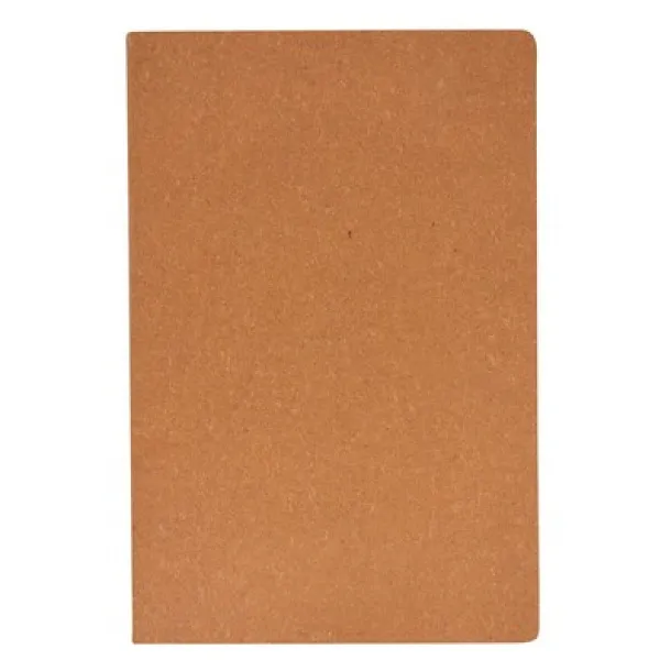  Recycled leather notebook approx. A5 beige