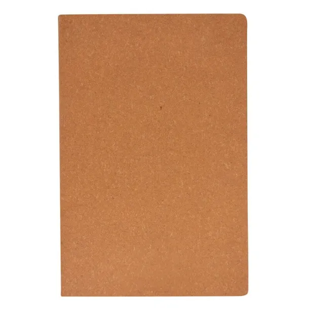  Recycled leather notebook approx. A5 beige