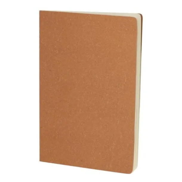  Recycled leather notebook approx. A5 beige