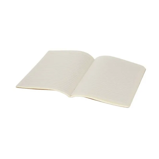  Recycled leather notebook approx. A5 beige