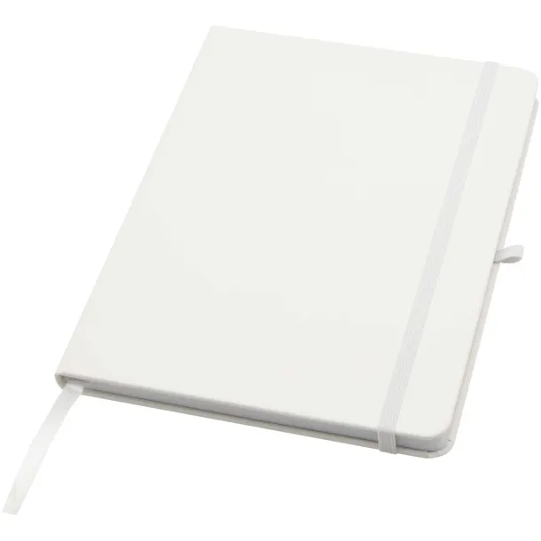 Teak A5 recycled hard cover notebook with lined pages - Unbranded White