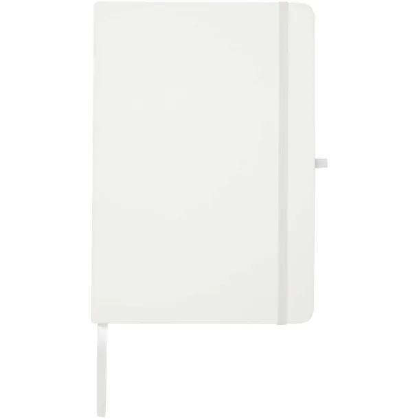 Teak A5 recycled hard cover notebook with lined pages - Unbranded White