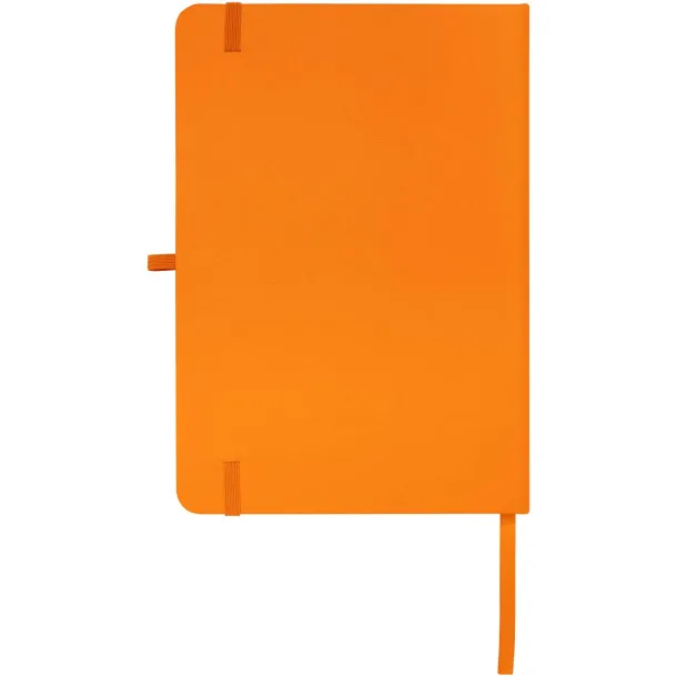 Teak A5 recycled hard cover notebook with lined pages Orange