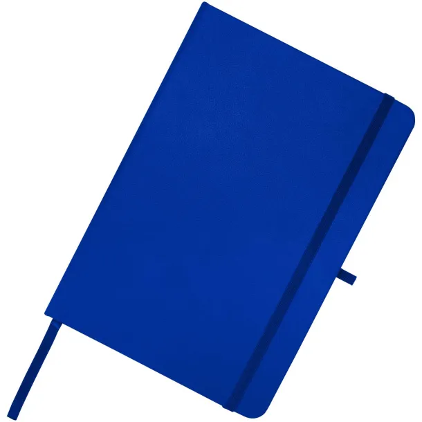 Teak A5 recycled hard cover notebook with lined pages Royal blue