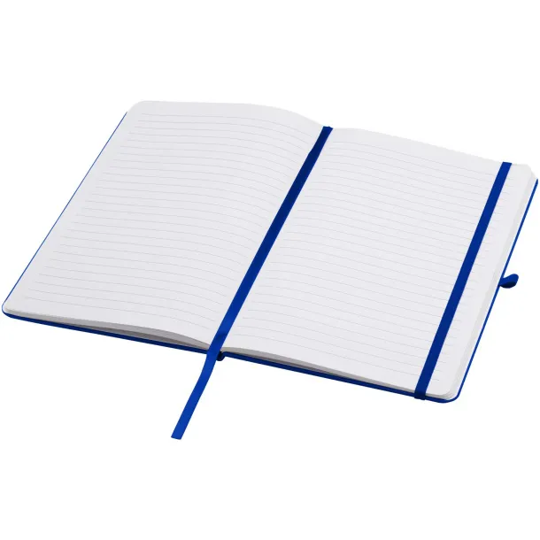 Teak A5 recycled hard cover notebook with lined pages Royal blue