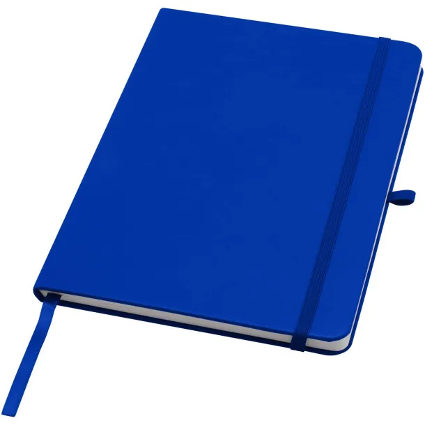 Teak A5 recycled hard cover notebook with lined pages Royal blue