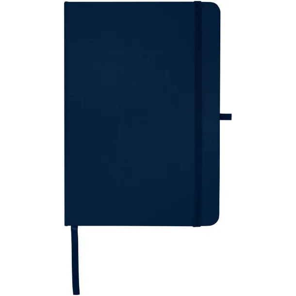 Teak A5 recycled hard cover notebook with lined pages Navy Blue