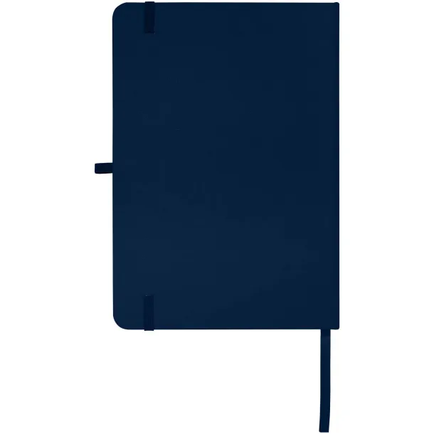 Teak A5 recycled hard cover notebook with lined pages Navy Blue