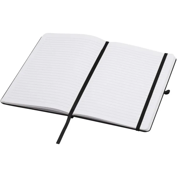 Teak notes s recikliranim tvrdim koricama, A5 Crna