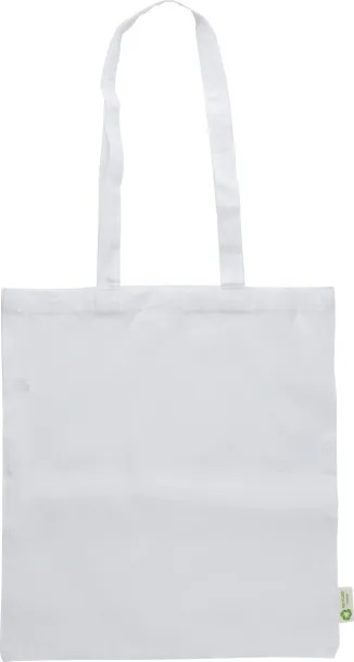 Cassiopeia Recycled cotton shopping bag (120 gsm)  Bijela