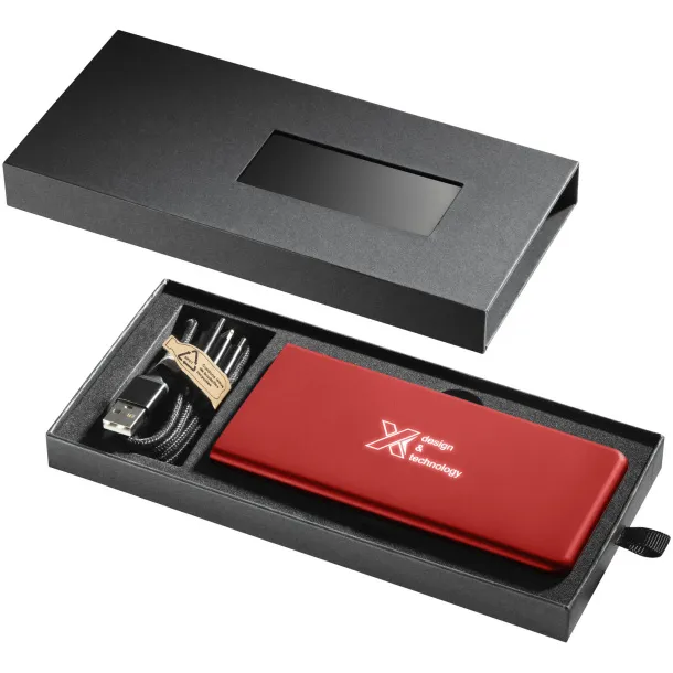 SCX.design P15 light-up 5000 mAh power bank - SCX.design Mid red