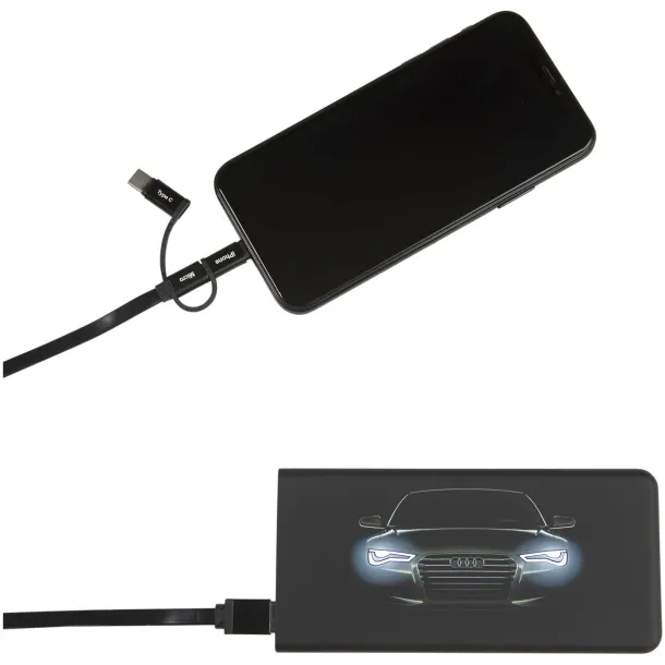 SCX.design P15 light-up 5000 mAh power bank - SCX.design Solid black