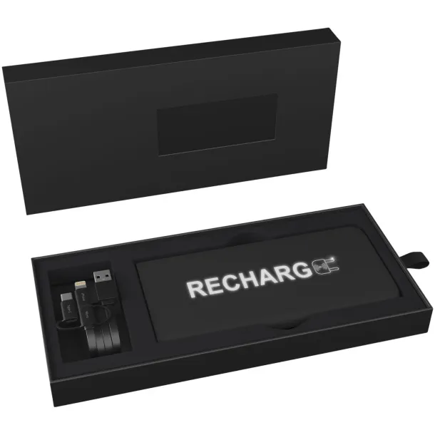 SCX.design P15 light-up 5000 mAh power bank - SCX.design Solid black