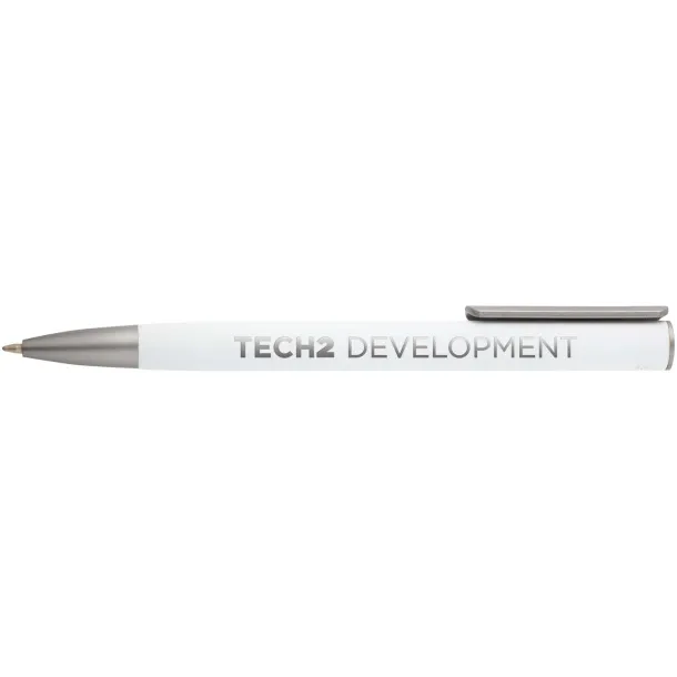 Ziguur recycled aluminium ballpoint pen (black ink) - Unbranded White