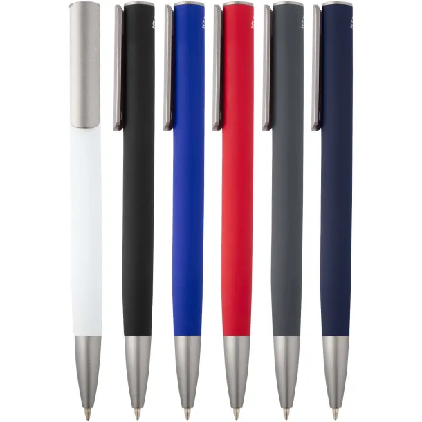 Ziguur recycled aluminium ballpoint pen (black ink) - Unbranded White