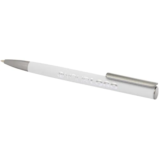 Ziguur recycled aluminium ballpoint pen (black ink) - Unbranded White