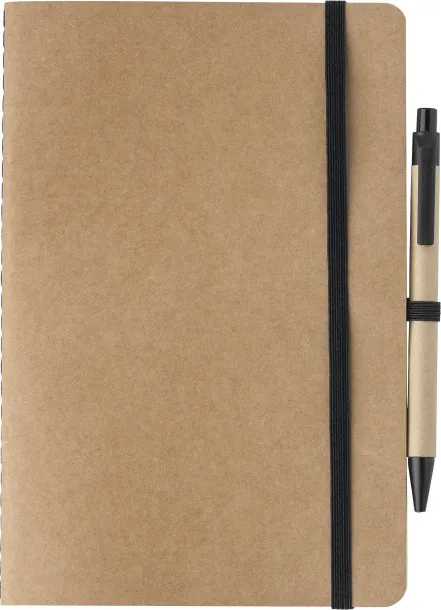 Theodore Recycled carton notebook (A5)  Crna
