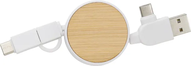 Jared ABS extendable charging cable Bijela