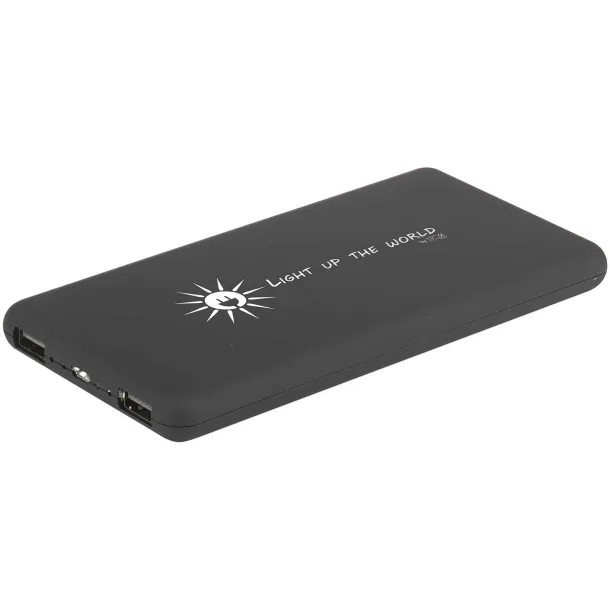 SCX.design P30 8000 mAh light-up solar power bank - SCX.design Solid black