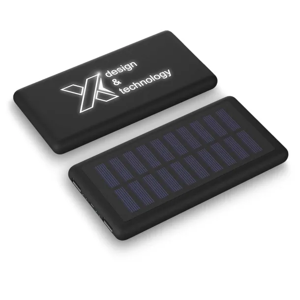 SCX.design P30 8000 mAh light-up solar power bank - SCX.design Solid black