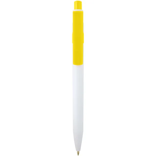 Unica recycled plastic ballpoint pen (blue ink) Yellow