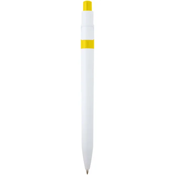 Unica recycled plastic ballpoint pen (blue ink) Yellow