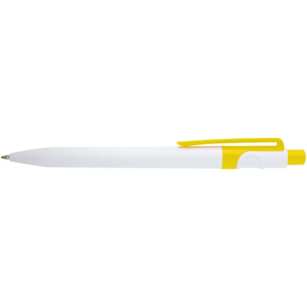 Unica recycled plastic ballpoint pen (blue ink) Yellow