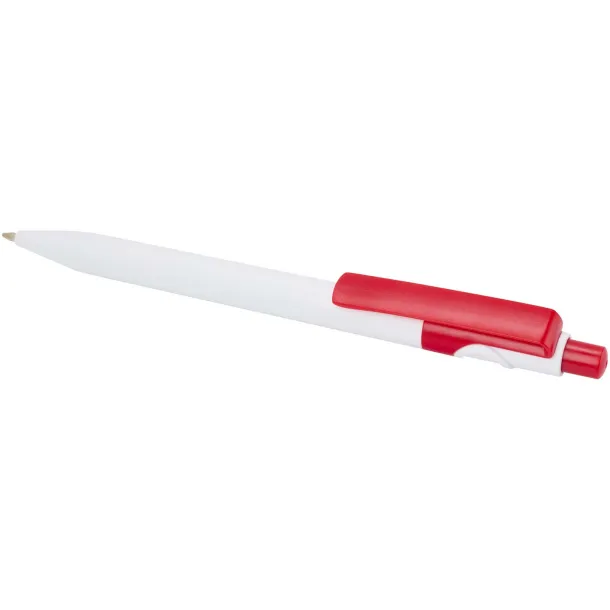 Unica recycled plastic ballpoint pen (blue ink) Red