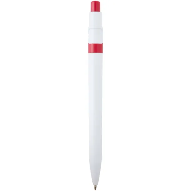 Unica recycled plastic ballpoint pen (blue ink) Red