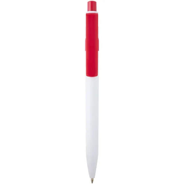 Unica recycled plastic ballpoint pen (blue ink) Red