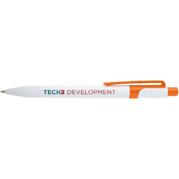 Unica recycled plastic ballpoint pen (blue ink) Orange